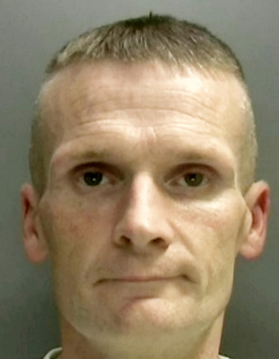 Thomas Cahill.  A career criminal who was wanted for a string of violent offences has been jailed after our traffic officers pursued him through Birmingham.  See SWNS story SWMDchase.  Last year police asked for the public’s help to track down Thomas Cahill who was wanted over a number of offences across the West Midlands ranging from burglary, distraction burglary and robbery as well as aggravated vehicle taking. During his spree, a 78-year-old woman suffered a broken hip after being dragged to the ground as he snatched her bag in a Harborne street. He also broke into the home of another 78-year-old woman, cutting her phone line so she couldn’t call for help, where he stole bank cards and cash. A woman in Edgbaston was stabbed multiple times to her hand as he tried to cut the strap of her handbag as she was walking down the street. And in a further callous move, he tricked his way into the house of a vulnerable man who had previously suffered from a stroke by asking for a glass of water. He stole his bank cards and later made purchases in a local supermarket. 