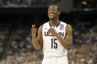 <p>Then:<span> The UConn phenomenon Kemba Walker had a quick rise to become the national leading scorer in 2011 and it took only 12 games. The Huskies junior averaged 26.7 points, 5 rebounds and 3.8 assists per game. Walker led the Huskies to the NCAA Championship and was named Outstanding Player of the year. He also graced one of the regional covers for Sports Illustrated.</span><br>Now: Walker entered the NBA Draft in 2011 and was the 9th overall pick for the Charlotte Bobcats. To this day, he remains on the team, now Hornets, and has been an impeccable lead for Charlotte. From game-winning shots to spectacular comebacks, Walker continues to be a valuable asset for the Hornets. </p>