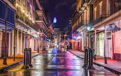 Bourbon Street in New Orleans' French Quarter - Credit: iStock