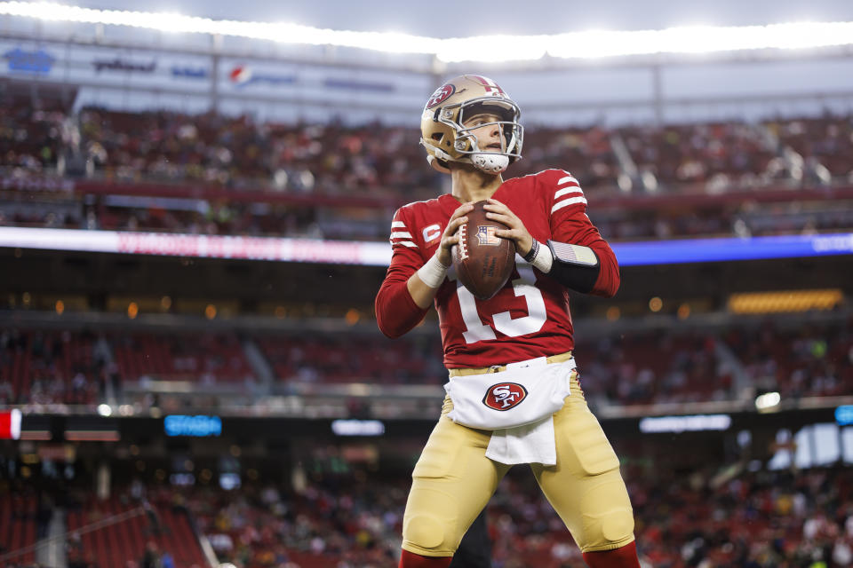 Brock Purdy #13 of the San Francisco 49ers. (Photo by Ryan Kang/Getty Images)