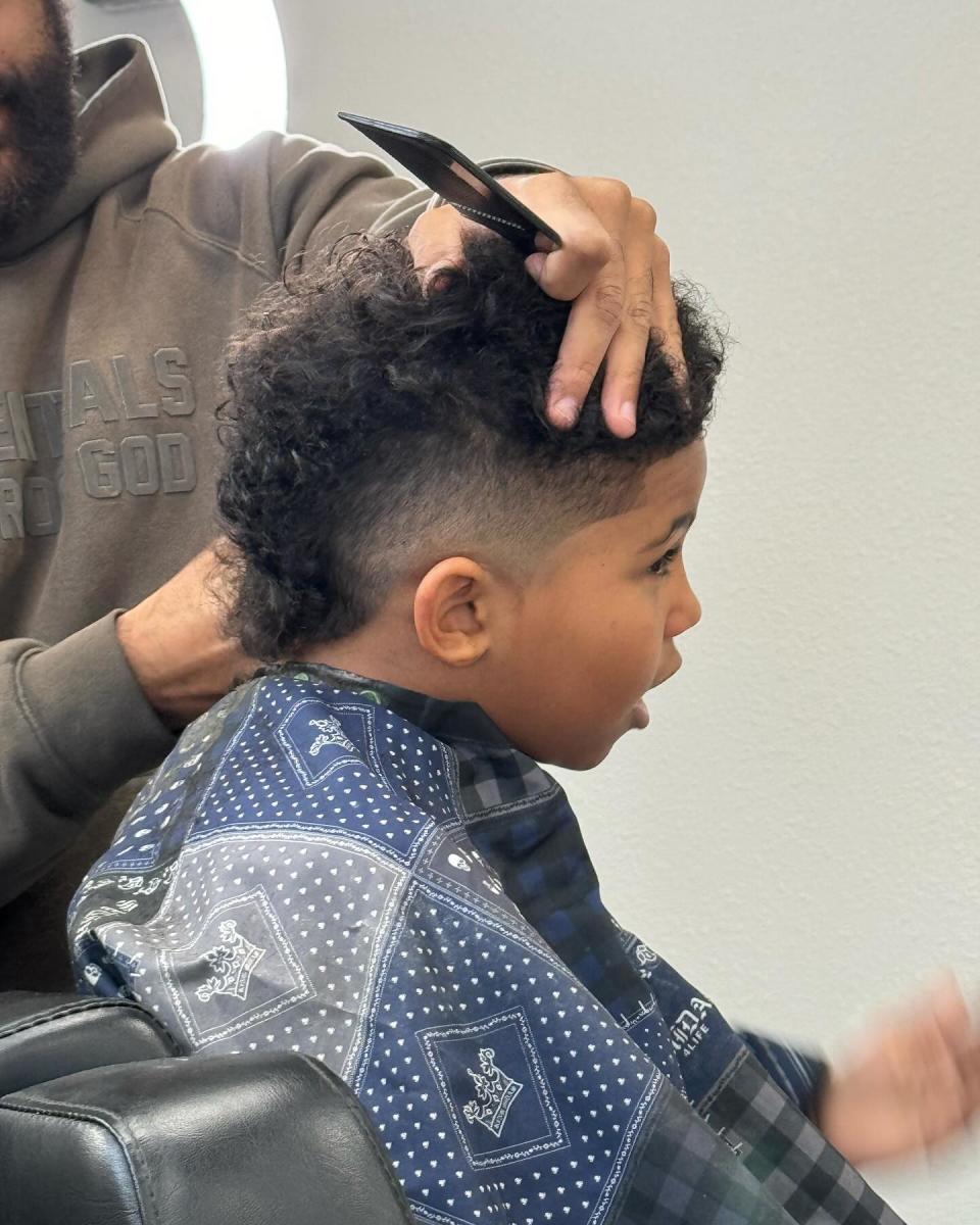 Saint West Gets Dramatic Haircut