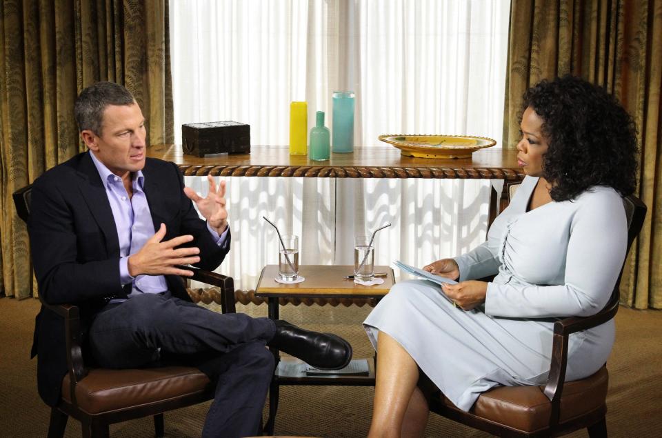 Lance Armstrong on the line: One of Oprah’s famous interviewsGetty Images