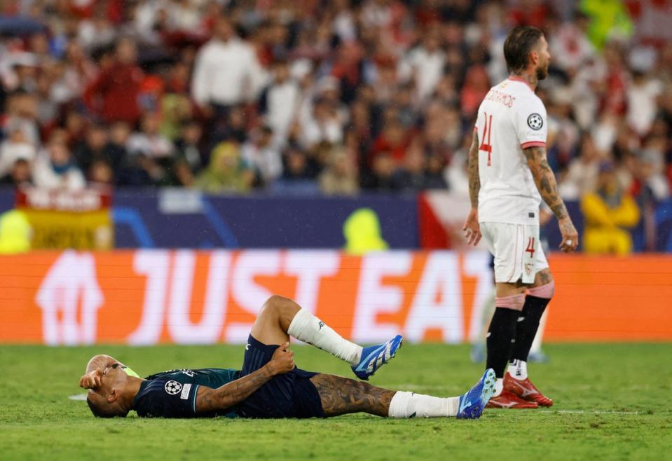 Gabriel Jesus picked up the injury in the 2-1 win at Sevilla (Reuters)