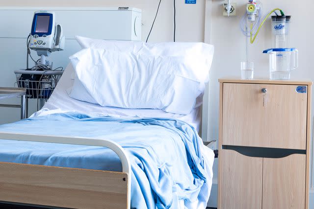 <p>Getty</p> A hospital bed (stock image)