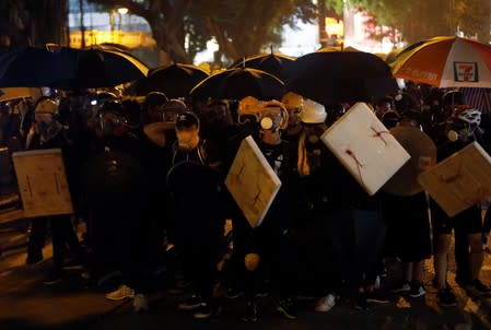 Anti-extradition bill protesters march in Hong Kong