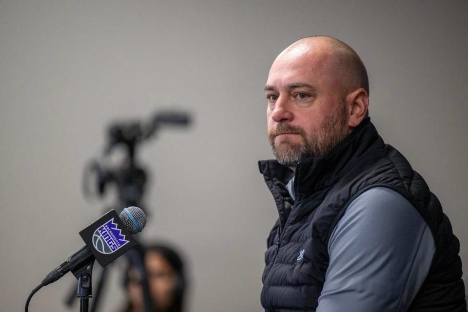 The Sacramento Kings general manager Monte McNair answers questions about the Kings 1st selection of Devin Carter, guard from Providence with the 13th pick in the first round Wednesday at Golden 1 Center.