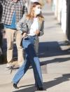 <p>Hailey Bieber is runway-ready on Tuesday while heading to a set in Los ANgeles. </p>