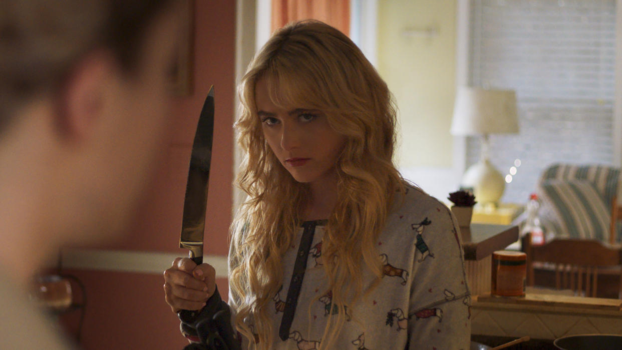 Kathryn Newton plays Millie in twisted slasher film 'Freaky'. (Universal Pictures)