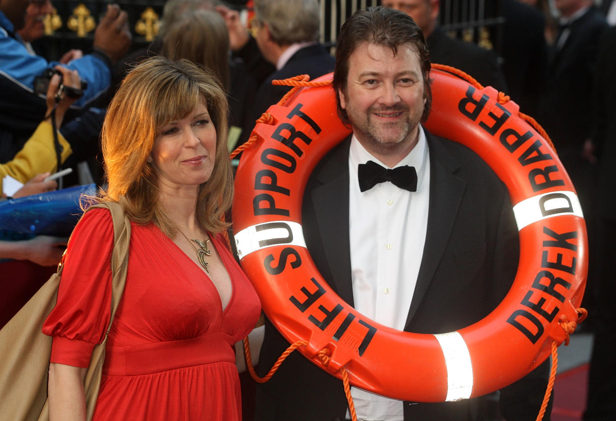 LONDON - APRIL 03:  Kate Garraway and Derek Draper attend the Galaxy British Book Awards at Grosvenor House Hotel on April 3, 2009 in London, United Kingdom.  (Photo by Danny Martindale/Getty Images)