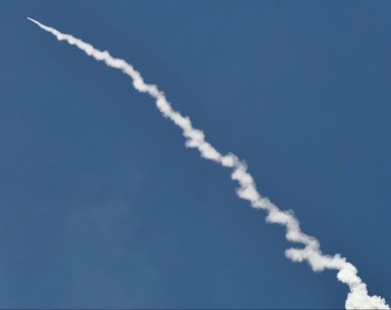 Currently, ground-based anti-missile technologies, like this one pictured during a 2017 test in California, focus on intercepting warheads while they are in the "midcourse" phase, flying through space