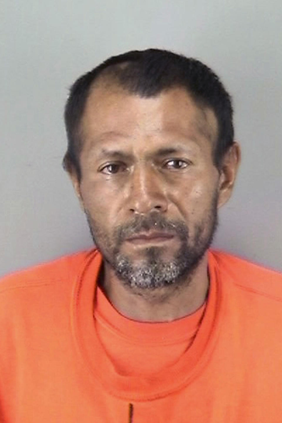 FILE - This undated file booking photo provided by the San Francisco Police Department shows Jose Ines Garcia Zarate, a homeless undocumented immigrant who was acquitted of killing Kate Steinle on a San Francisco pier in 2015. A federal judge is delaying a trial on gun possession charges against the Mexican national who was acquitted in the killing of a woman on a San Francisco pier in a case that became a national immigration flashpoint, saying he has questions about the man's mental competency. (San Francisco Police Department via AP, File)