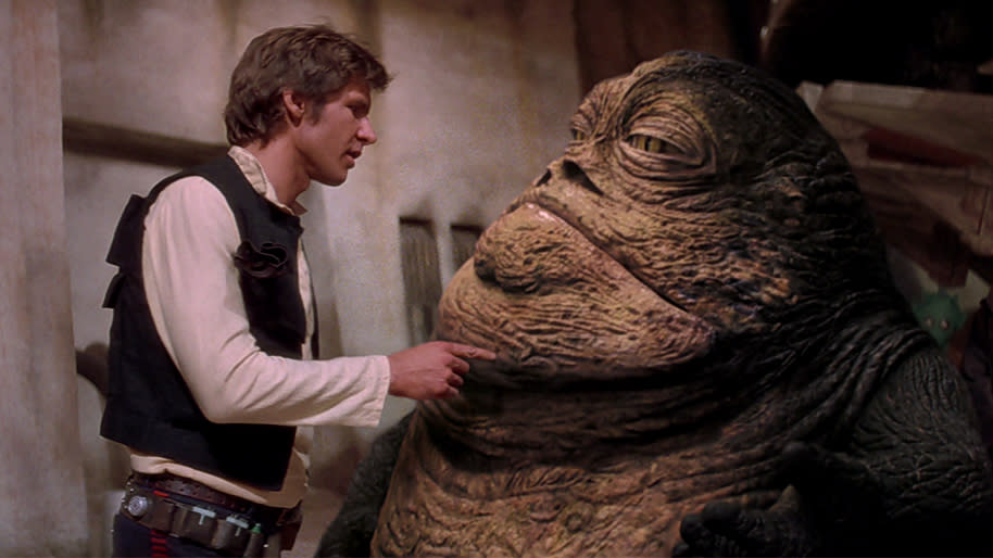 Jabba reintroduced in the 'Star Wars' special edition. We know, we know... (credit: Lucasfilm)