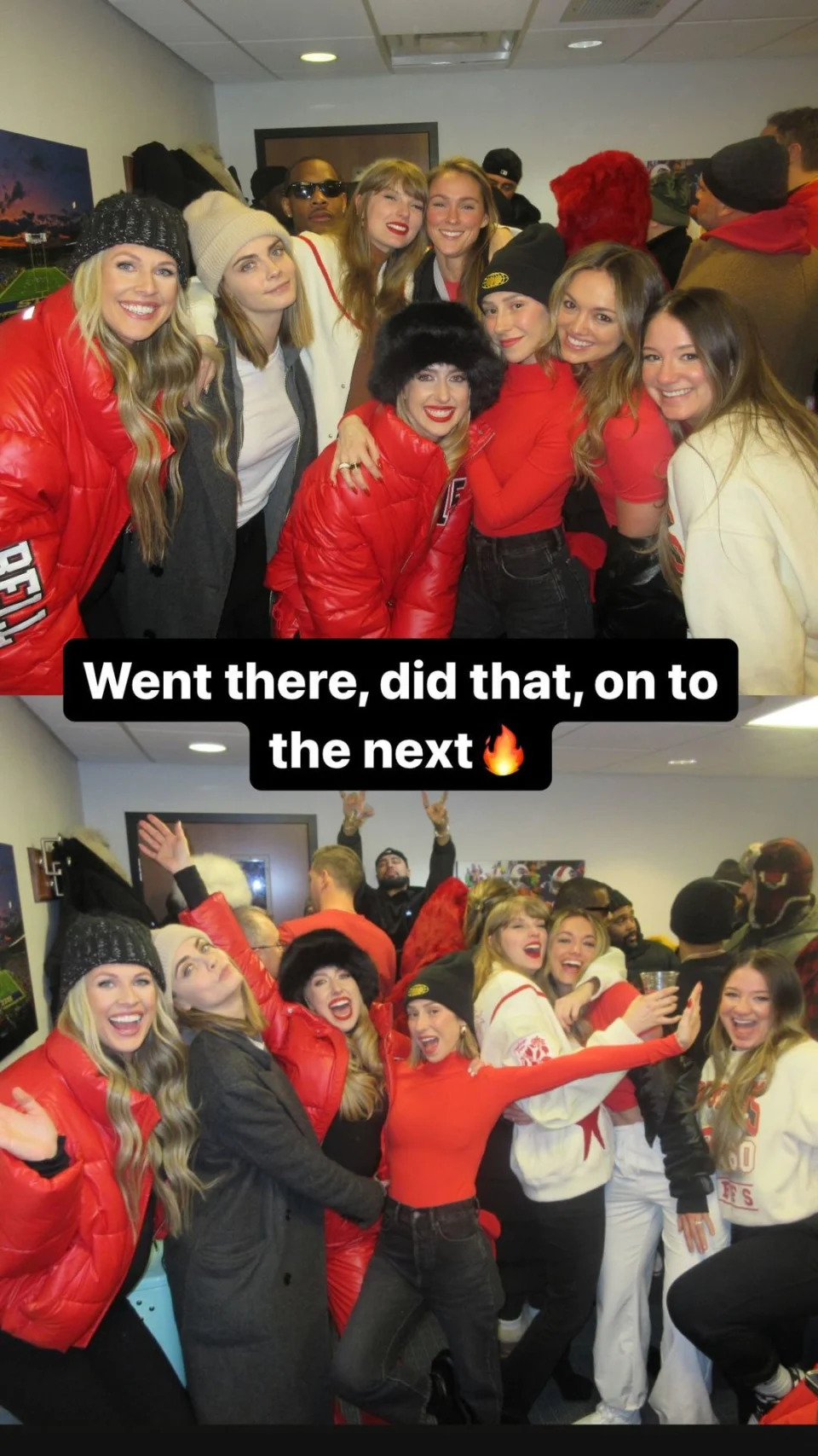 Taylor Swift Celebrates Chiefs Win With Brittany Mahomes, Kylie Kelce, More: ‘Went There, Did That’