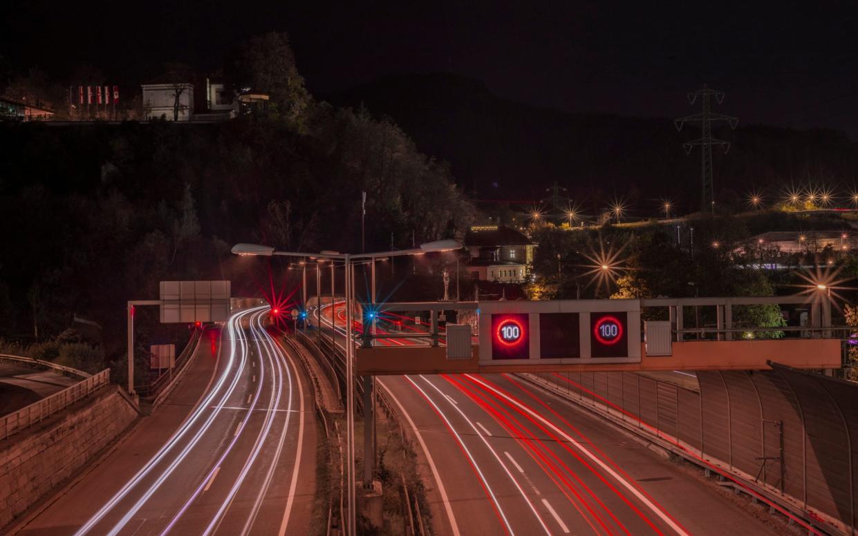 Section of a motorway