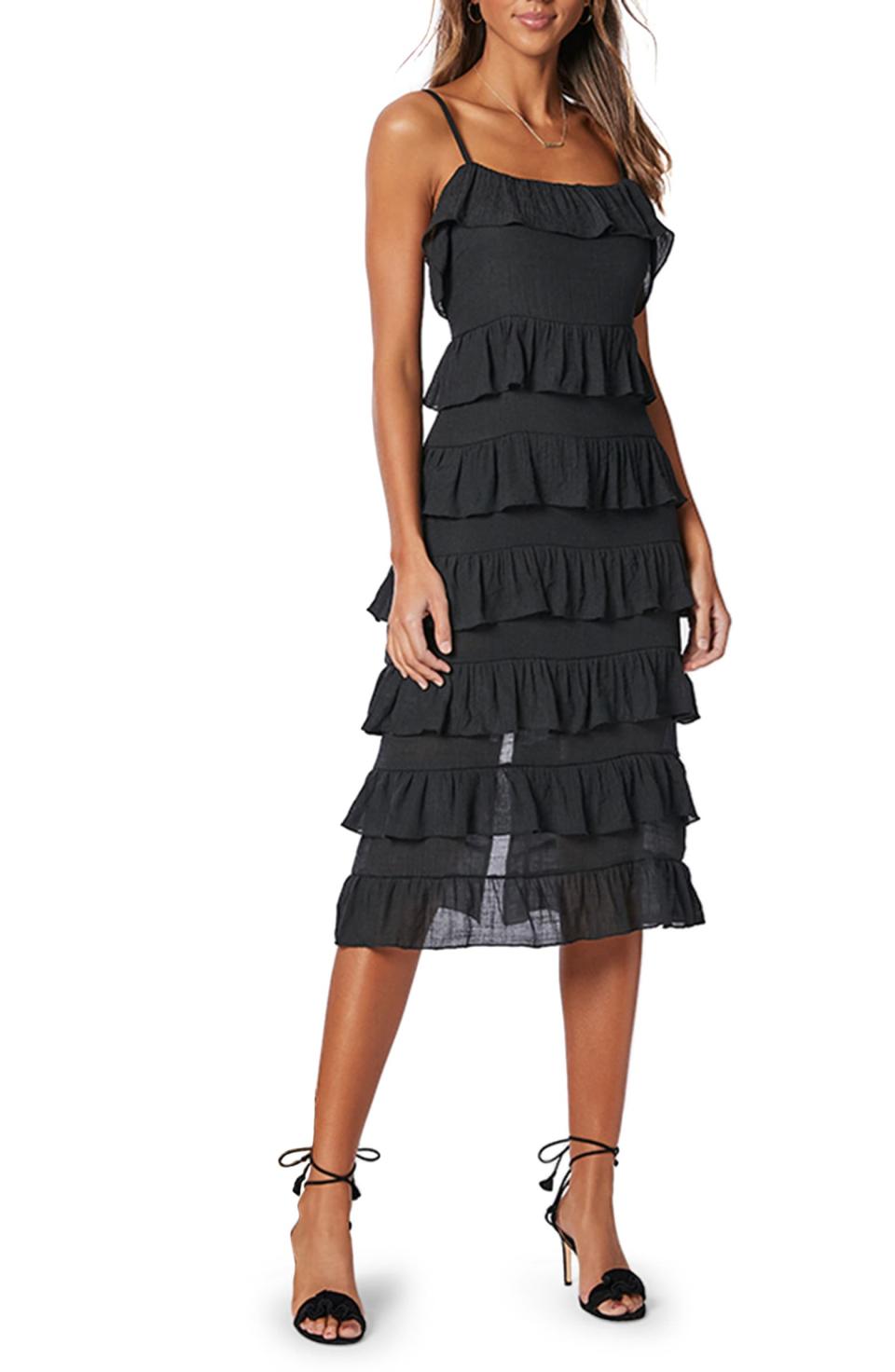 Verity Sleeveless Strappy Frill Dress- MINKPINK. Image via Nordstrom. 