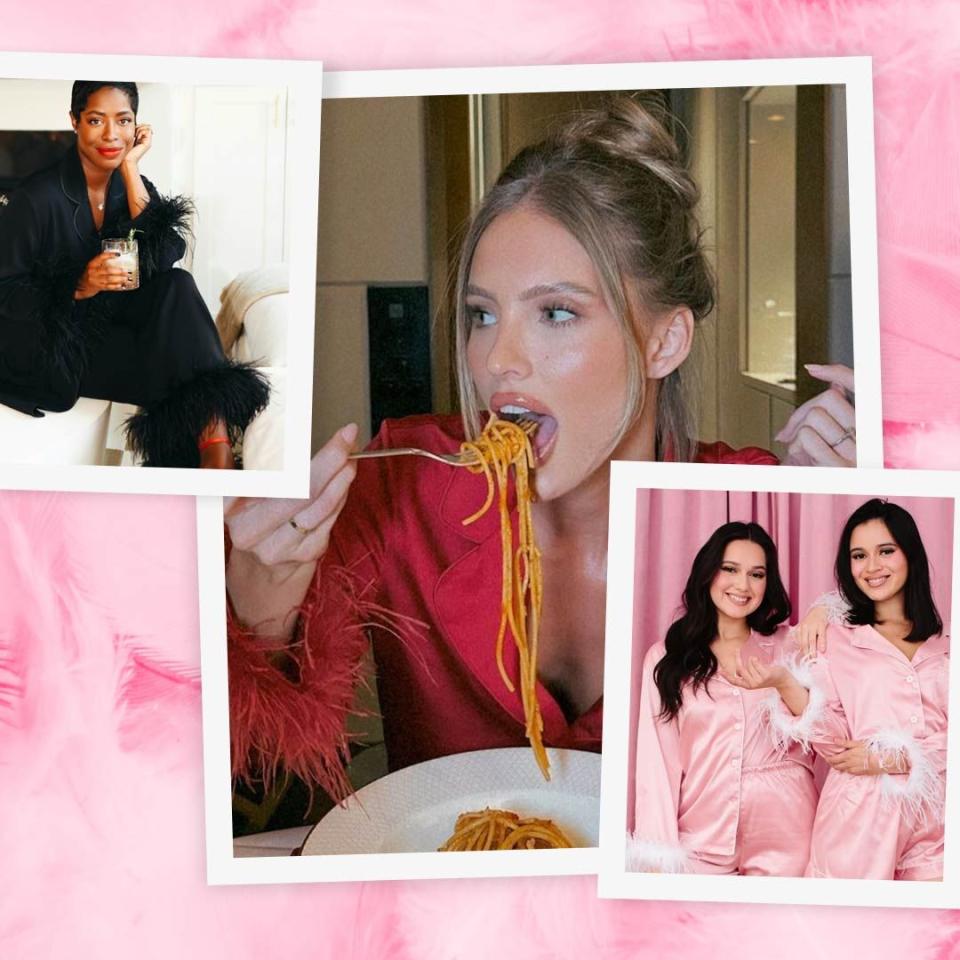 7 best feather pyjamas to wear out-out - because this PJ trend isn't going to sleep anytime soon