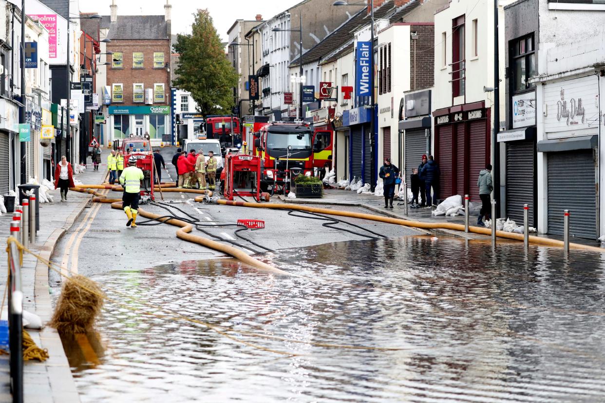 Storm Ciaran battered the UK last month with Debi threatening more destruction (PA)