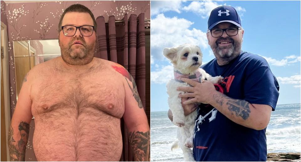 Bryan Spark saw a 14st weight loss in just one year. (SWNS)