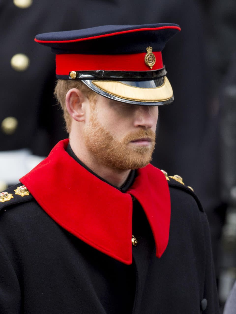 Prince Harry broke a major royal rule when he appeared at Remembrance Day. Photo: Getty Images