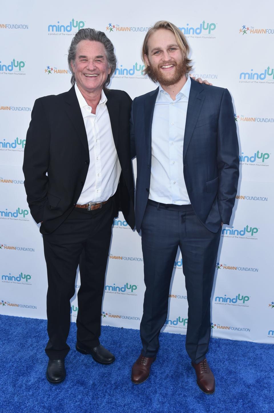 Kurt (left) and son Wyatt Russell now are both a part of the Marvel Cinematic Universe.