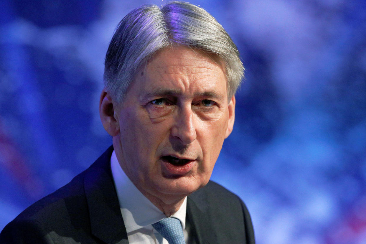 Chancellor Philip Hammond just about met his targets: AFP