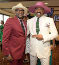 Steve Harvey attends the 145th Kentucky Derby at Churchill Downs on May 04, 2019 in Louisville, Kentucky. (Photo by Jason Kempin/Getty Images for Churchill Downs)