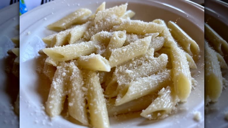 penne pasta with parmesan