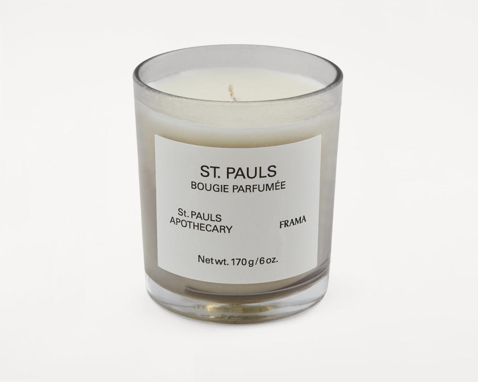 <p><a href="https://framacph.com/products/scented-candle-st-pauls-170-g?pr_prod_strat=use_description&pr_rec_id=839b7f981&pr_rec_pid=7541669200060&pr_ref_pid=7541669068988&pr_seq=uniform" rel="nofollow noopener" target="_blank" data-ylk="slk:Shop Now;elm:context_link;itc:0;sec:content-canvas" class="link ">Shop Now</a></p><p>St. Pauls Scented Candle St. Pauls </p><p>$70.00</p><p>framacph.com</p>