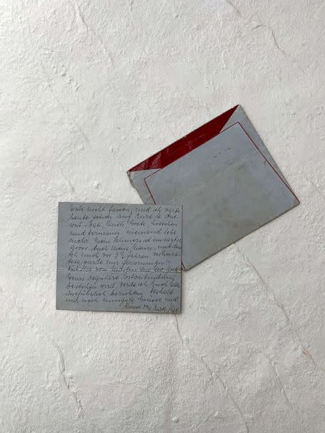 PHOTO: A letter written by Ilse Loewenberg in 1945 is shown. (Courtesy Chelsey Brown)