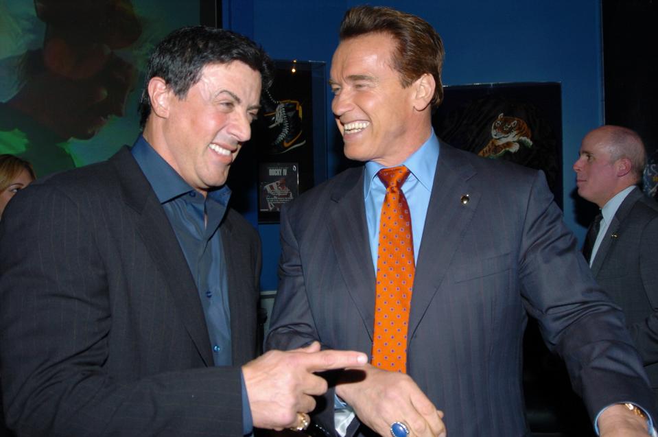 Arnold Schwarzenegger diseñó un plan maquiavélico para engañar a Sylvester Stallone. (Foto de Richard Corkery/NY Daily News Archive via Getty Images)