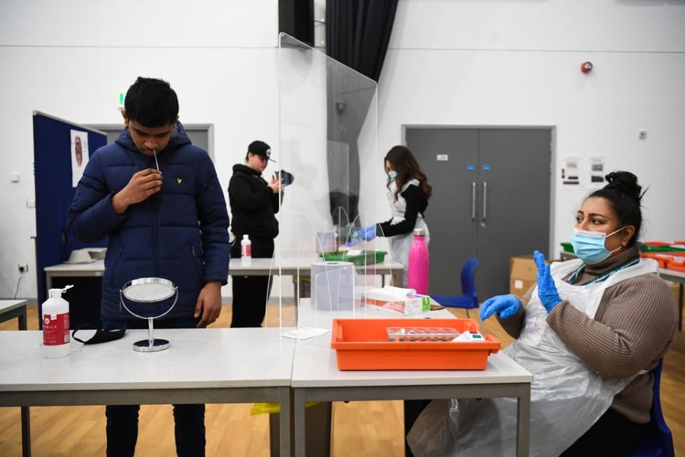 Schools have been asked to test pupils when they return after the festive break in January (Kirsty O’Connor/PA) (PA Archive)