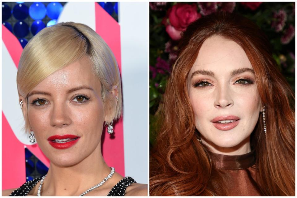 Lily Allen has recalled the night she and Lindsay Lohan got matching friendship tattoos  (Getty)