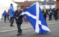 Rugby Union Britain - Scotland v Georgia - Rugby Park, Kilmarnock, Scotland - 26/11/16 Scotland fan Action Images via Reuters / Jason Cairnduff Livepic