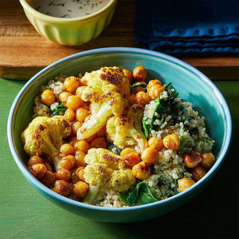 Roasted Chickpea Curry Bowl