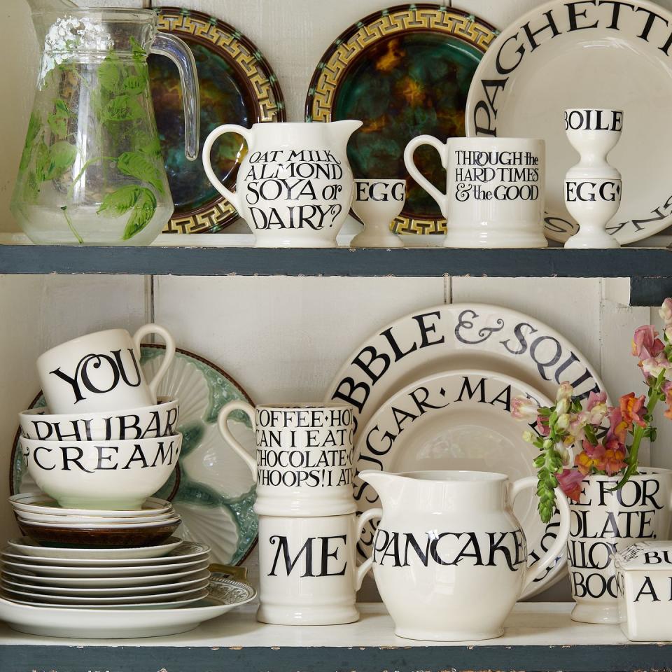 <p>Black toast fans will adore these new additions for spring. The beautiful 'pancake' jug will elevate pancake day, while the egg cups are perfect for lazy Saturday mornings.</p><p><a class="link " href="https://www.emmabridgewater.co.uk/collections/new" rel="nofollow noopener" target="_blank" data-ylk="slk:BUY NOW;elm:context_link;itc:0;sec:content-canvas">BUY NOW</a></p>