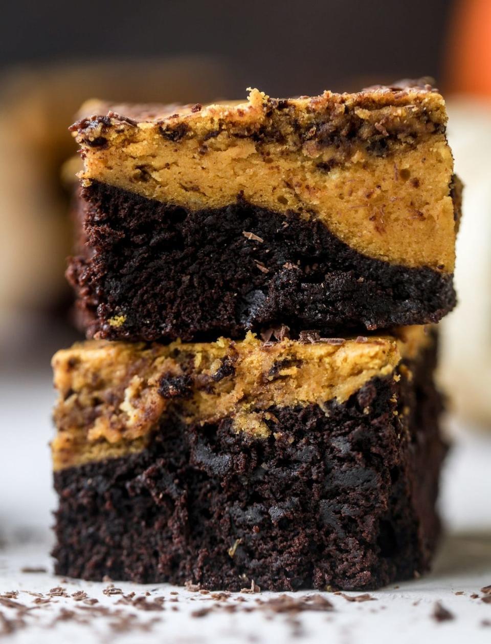 Pumpkin Fudge Brownies