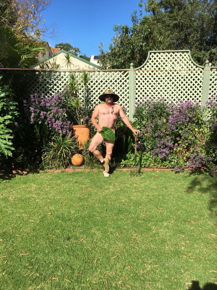 Aussies celebrate Naked Gardening Day