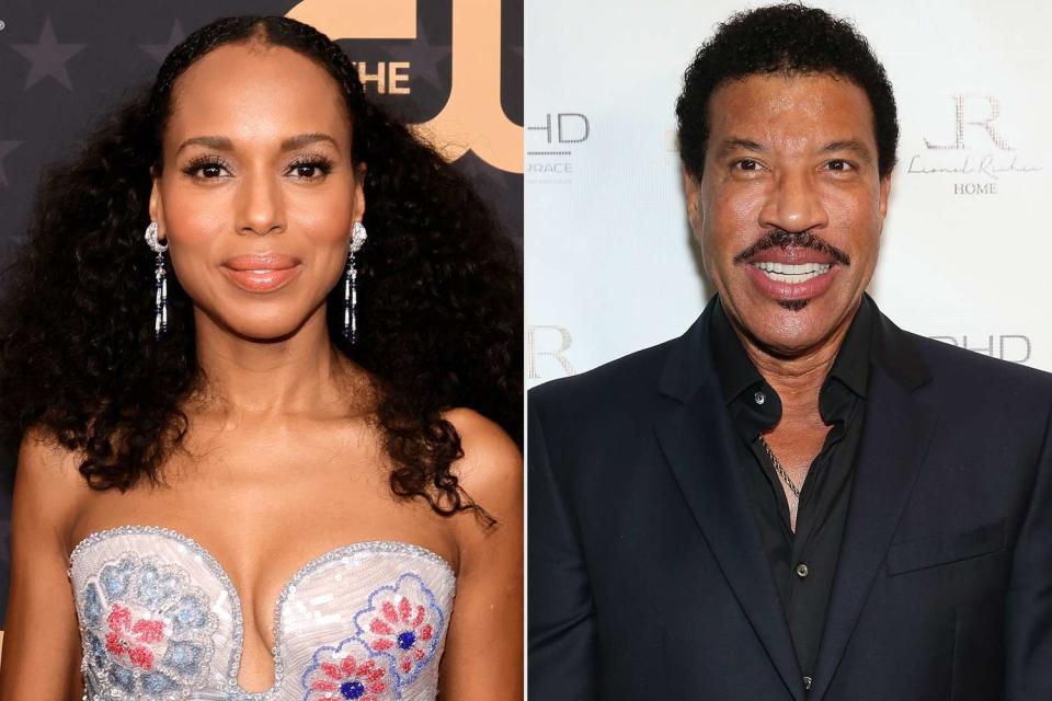 <p>Kevin Winter/Getty Images; Monica Schipper/Getty Images</p> Kerry Washington reveals her early interest in Lionel Richie
