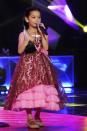 Xyriel Manabat wins the "Best Child Performer" award during the 26th Star Awards for TV held at the Henry Lee Irwin Theater in Ateneo De Manila University on 18 November 2012. (Angela Galia/NPPA images)