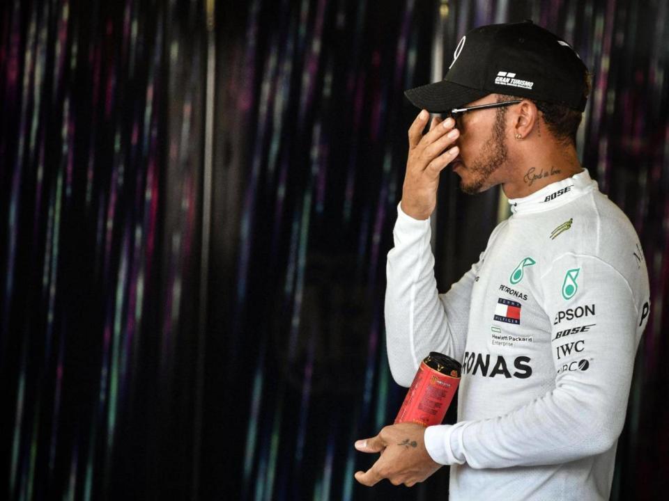 Hamilton was unable to convert his dominance into pole position(Getty)