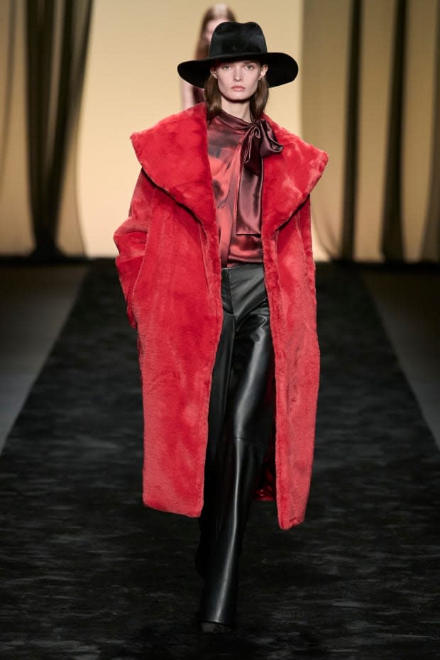 Designers Want Us Wearing Red, Furry Coats Next Season - Fashionista