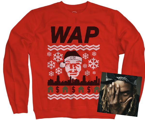 <p>Festive trap kings and queens the world over will love Fetty Wap’s take on the ugly Christmas sweater. The limited edition sweatshirt features the one-eyed rapper in a santa hat, peering above a skyline with the second part of his name emblazoned in bold, black letters right above it. $34.99 at <a href="http://fettywap.merchdirect.com/products/56557-wap-limited-edition-holiday-sweater" rel="nofollow noopener" target="_blank" data-ylk="slk:Fettywap.com;elm:context_link;itc:0;sec:content-canvas" class="link ">Fettywap.com</a></p>