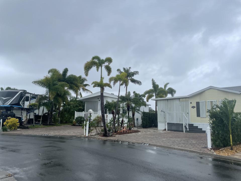 Scenes inside Juno Beach's Juno Ocean Walk RV Resort as residents prepared for Tropical Storm Nicole on Wednesday, Nov. 9, 2022.