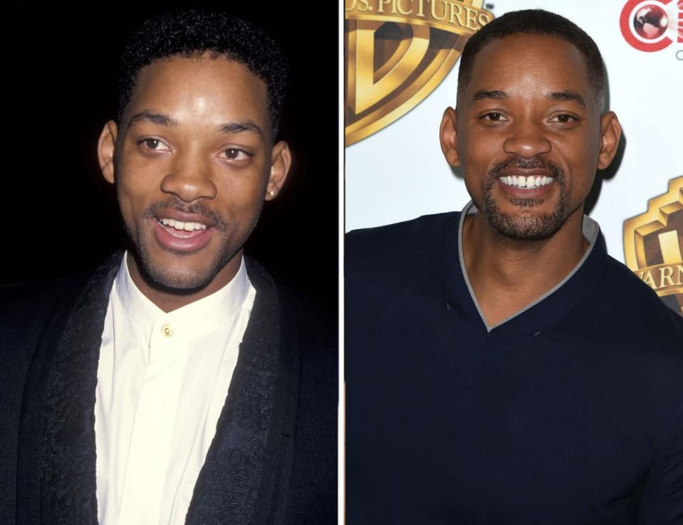 Will Smith Nos cae bien, es la verdad, y si pensamos en él nos viene a la mente una gran sonrisa. La primera foto fue tomada con 25 años, cuando rodaba 'El Príncipe de Bel Air’, ahora con 47: sin palabras.