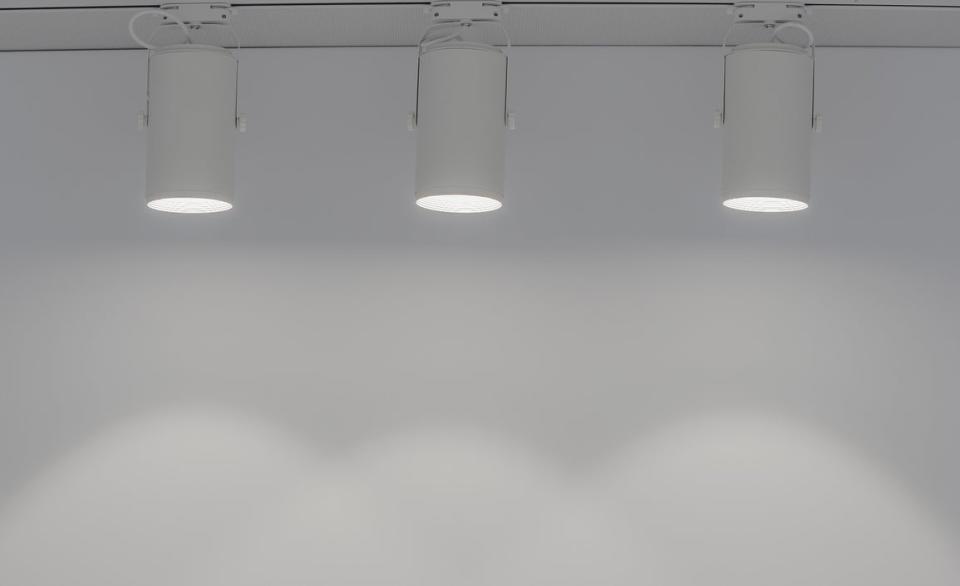 Close-up of track lighting