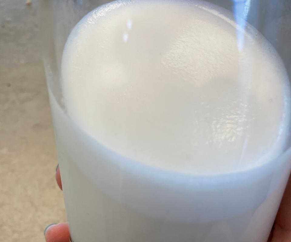 Instant milk frother cold frothed milk