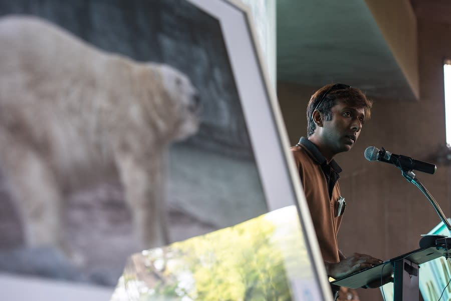 (Deputy <span>head keeper Mohan Ponichamy. </span>PHOTO: Wildlife Reserves Singapore)