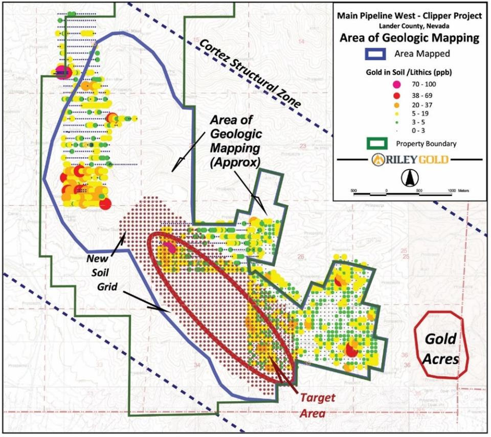 General Mapping Area in Blue Outline