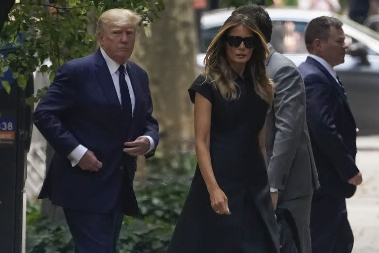 Donald Trump y Melania Trump, en Nueva York. (AP/John Minchillo)
