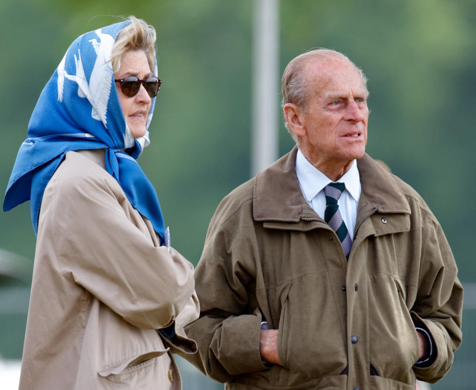 Penelope "Penny" Knatchbull and Prince Philip, Duke of Edinburgh at the Royal Windsor Horse Show in Home Park on May 12, 2007<p>Max Mumby/Indigo/Getty Images</p>